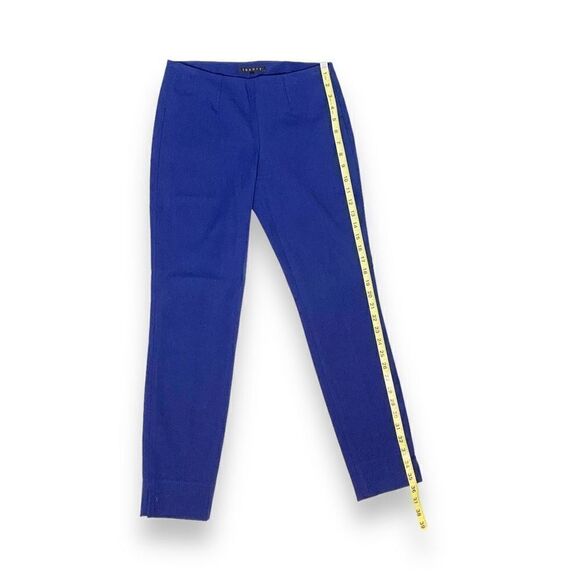 Theory Belisa Basis Ankle Length Twill Pant Modern Minimal Royal Blue Women’s 0 - Picture 12 of 13